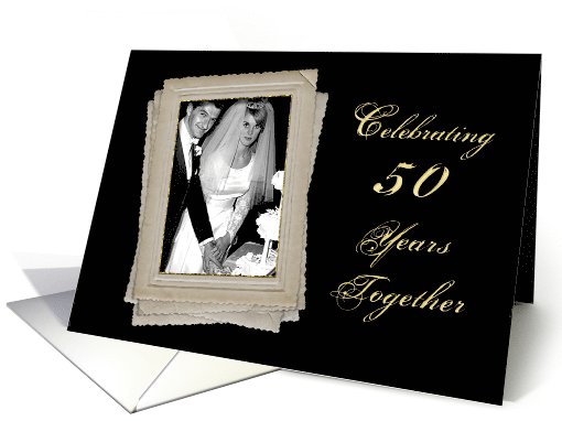 50th Wedding Anniversary - Photo Insert - Frames card (1070367)
