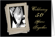 50th Wedding Anniversary - Photo Insert - Frames card