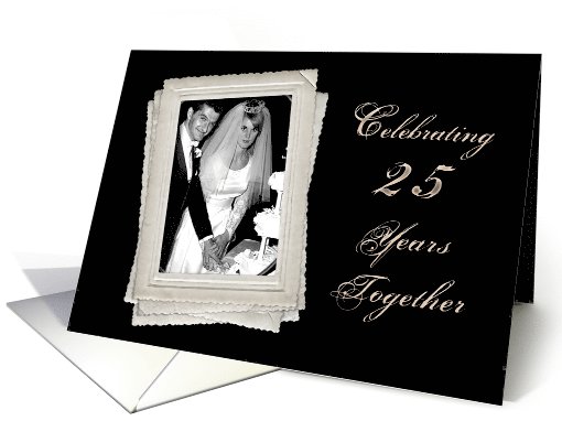 25th Wedding Anniversary - Photo Insert - Frames card (1070379)