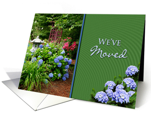 We've Moved - Hydrangea Garden card (1120190)