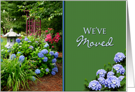 We’ve Moved - Hydrangea Garden card