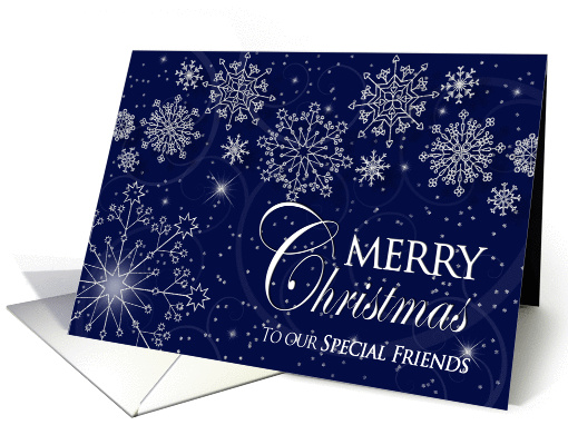 Christmas - Special Friends - Navy/Snowflakes card (1124236)