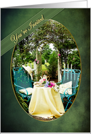 You’re Invited - Cottage Garden - Tea For Two - Trellis card