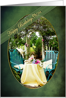 Birthday - MOTHER - Cottage Garden - Tea For Two - Trellis card