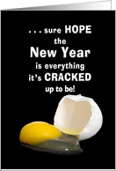 Happy New Year - Egg - Cracked - Hope card