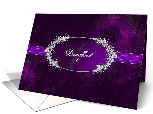 Renewing Wedding Vows Invitation - Faux Jewels - Oval... (1209428)