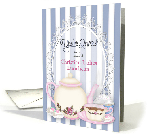 You're Invited - Luncheon or Tea Time - Tea cup and Pot card (1213484)