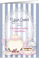 You’re Invited - Luncheon or Tea Time - Tea cup and Pot card