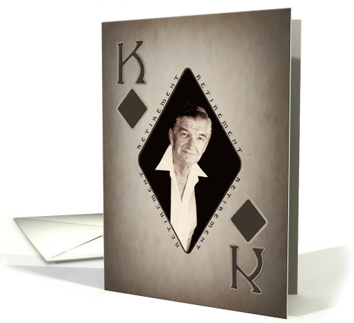 Retirement Invitation - King of Diamond - Photo Insert card (1232840)
