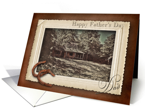 FATHER'S DAY - Dad - Vintage - Cabin - Browns card (1268564)