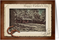FATHER’S DAY - Dad - Vintage - Cabin - Browns card