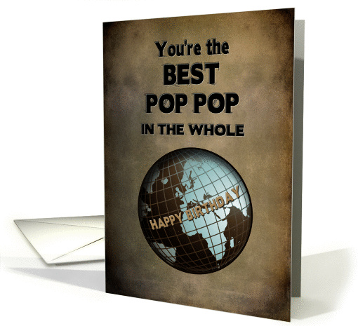 BIRTHDAY - POP POP - Blue/Brown World card (1286226)