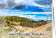 FATHER’S DAY - Son-in-Law - Scenic Beach with Oval Inset - card
