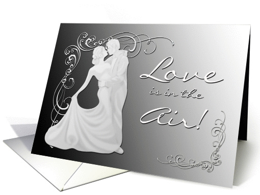 Engagement Party Invitation - Love - Romantic - Dancing card (1313072)