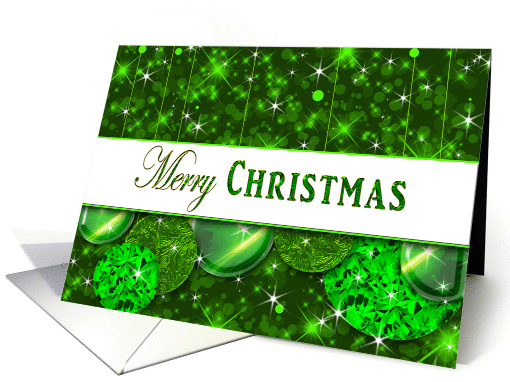 Christmas Green Decoration Greeting - card (1314666)