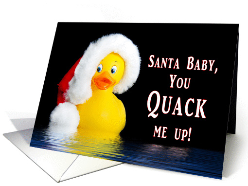 Christmas - Santa Baby - Rubber Ducky - Humor card (1322326)
