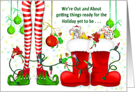 Christmas - Humor - Busy Elfs and Fairies card