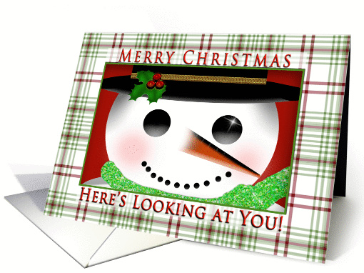 Christmas - Snowman - Close-up - Cheers! card (1343266)