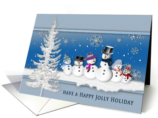 Christmas - Snowmen - Happy Jolly card (1344870)