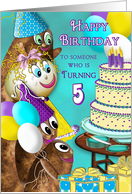 BIRTHDAY (5th) - Potato Family Collection card