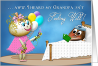 GET WELL GRANDPA - Potato Family Collection - FUNNY card