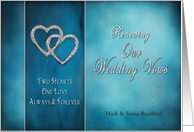 Invitation, Renewing Our Wedding Vows- Two Hearts card