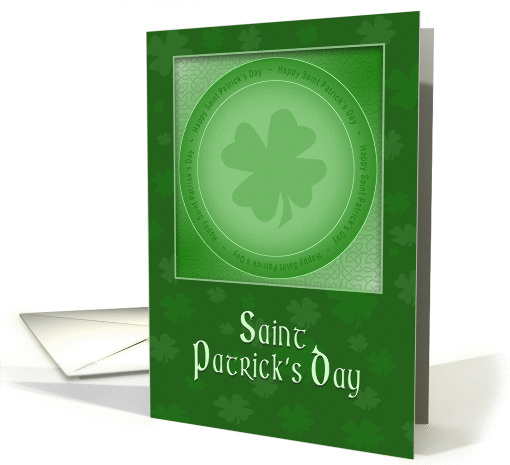 St. Patrick's Day - Shamrock card (1358732)