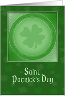 St. Patrick’s Day - Shamrock card