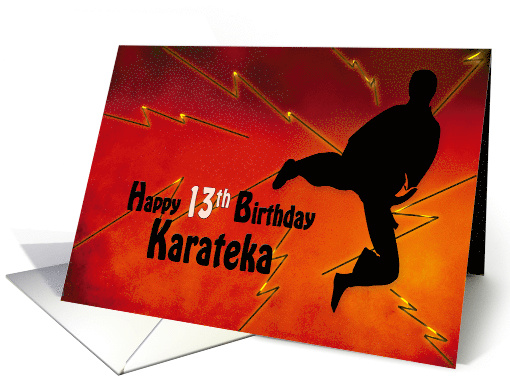 13th Birthday, Karate, Action figure, Lightening Rods card (1361338)