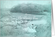 Renewing Wedding Vows Invitations - Lake/Swans card