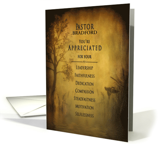 Pastor Appreciation - Insert Name - religion - nature card (1403606)
