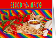 Cinco de Mayo - Fiesta - Chilli - Colorful card