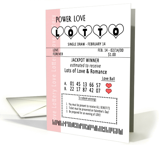 Valentine's Day - Lottery Ticket of Love - Fun card (1417264)
