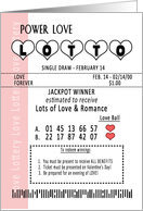 Valentine’s Day - Lottery Ticket of Love - Fun card