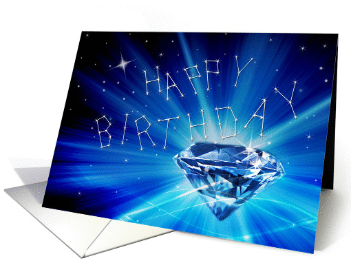 Birthday - Constellations/Stars (Diamond in the Sky) card (1417772)