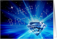 Birthday - Constellations/Stars (Diamond in the Sky) card