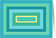 Abstract Blank - Shades of Blues/Green/Yellow - Texture card