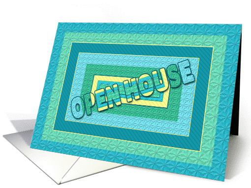 Abstract - Open House Invitation- Blues/Green/Yellow -... (1438418)