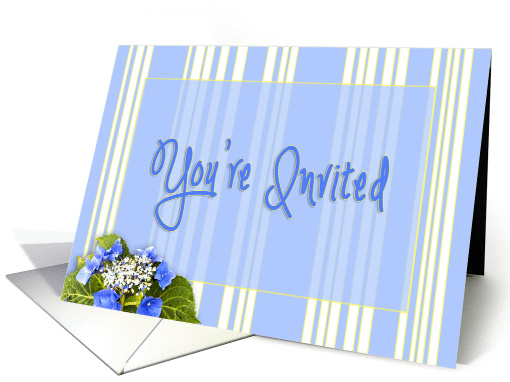 Invitation - You're Invited - Blue Hydrangea card (1439910)