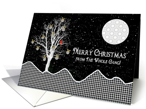 Christmas, From the Whole Gang, Black, White Designs -... (1448816)