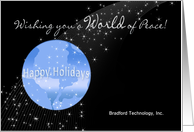 Christmas - World of Peace, Business card
