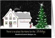 Christmas - Business, Home for the Holidays, Decorated House card