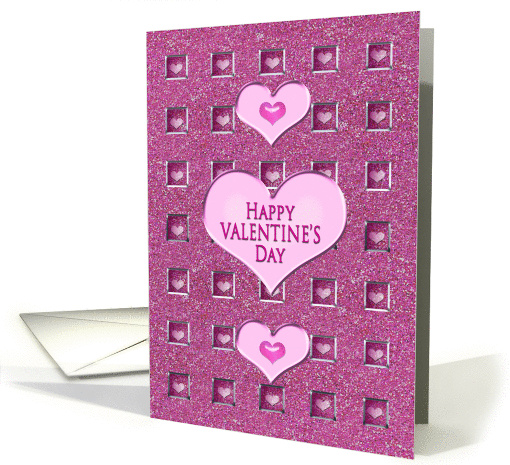 Valentine's Day - Hearts in square windows, General card (1459368)