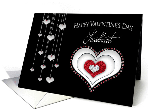 Valentine's Day - Fancy Hearts card (1459370)