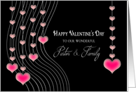 Valentine’s Day - Pastor & Family- Hanging Hearts card