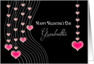 Valentine’s Day, Grandmother, Hanging Pink Hearts card
