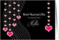 Valentine’s Day - Mother- Hanging Hearts card