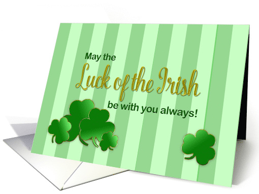 St. Patrick's Day - Shamrocks (Luck of the Irish) card (1465534)