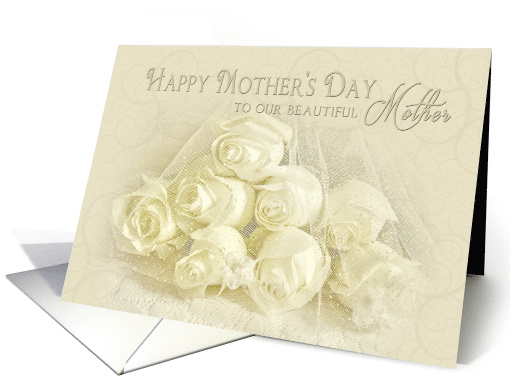 Mother's Day - Mother - Bouquet of Delicate Cream Roses... (1468438)