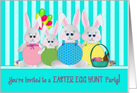 Easter - Easter Egg Hunt Party - Invitation - Bunnies card